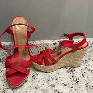 New without box Red Wedges